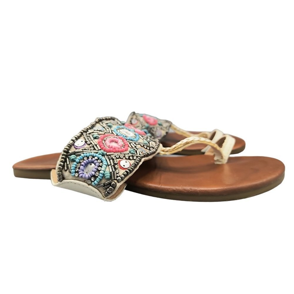 Bamboo sandals Womans size 6‎
